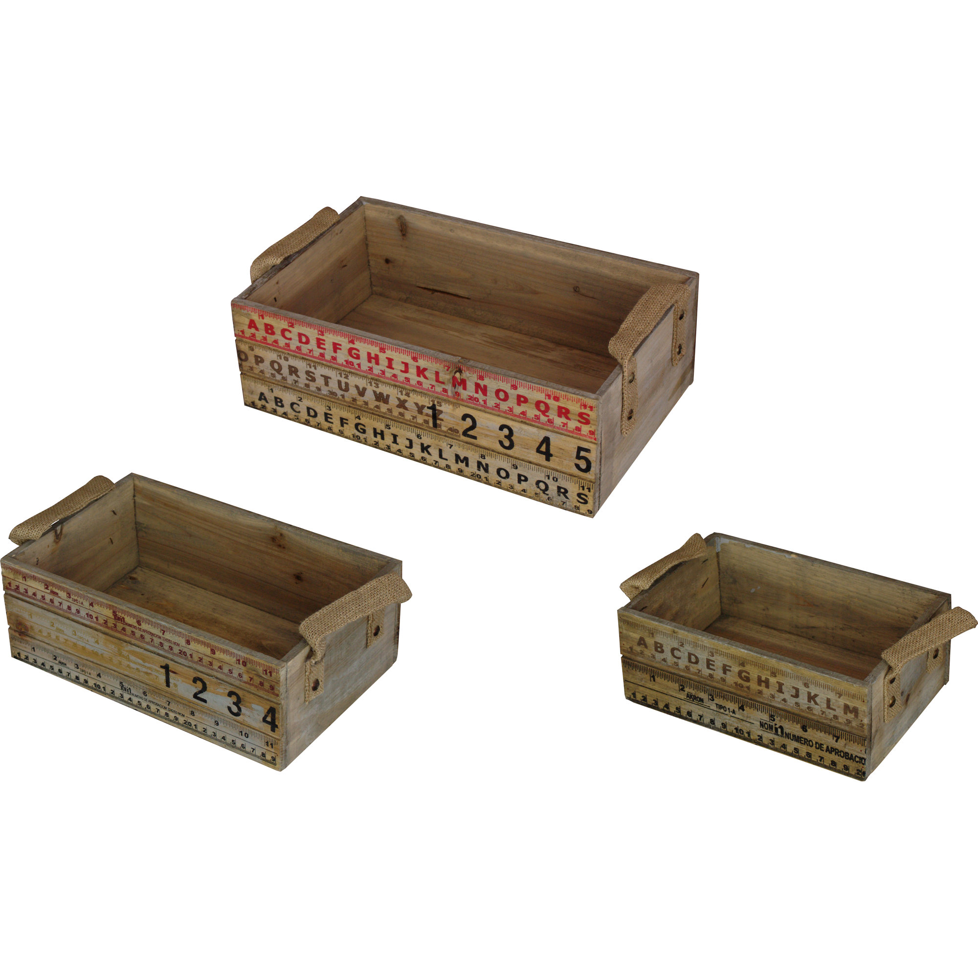 Boston International 3 Piece Nested Wood Box Set & Reviews Wayfair