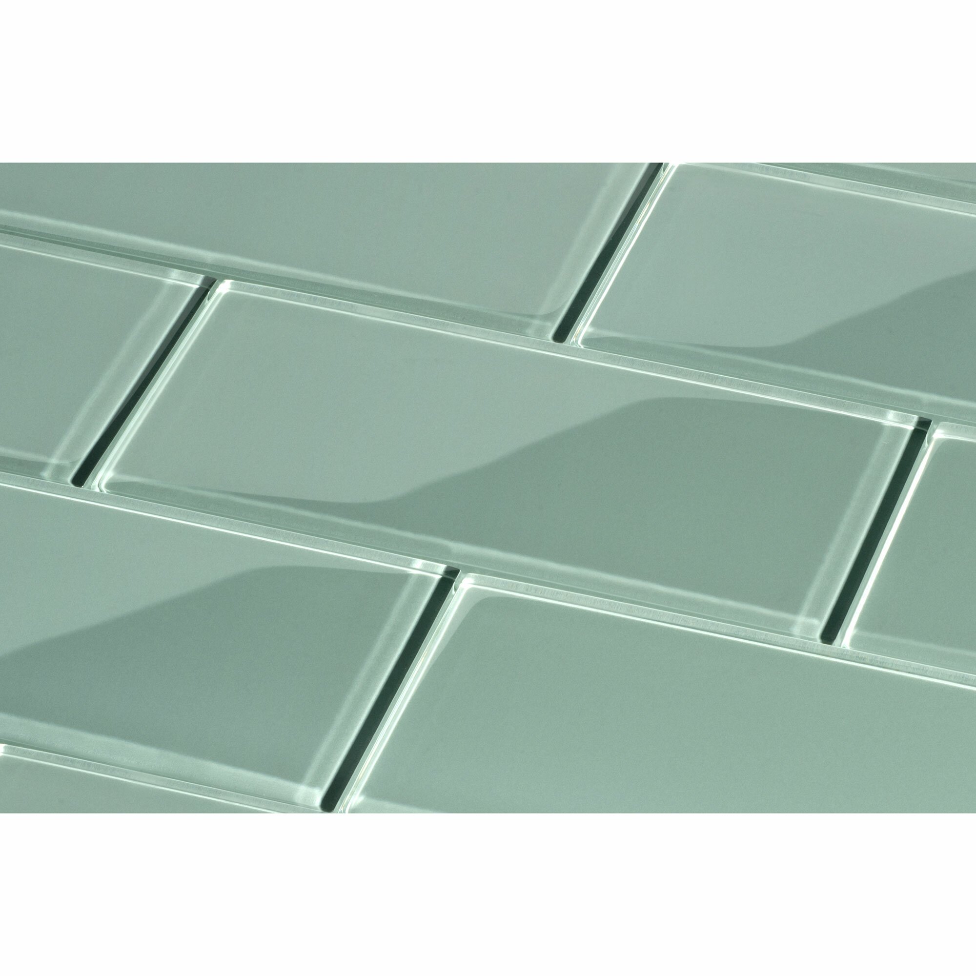 Giorbello 3 X 6 Glass Subway Tile In Slate And Reviews Wayfair