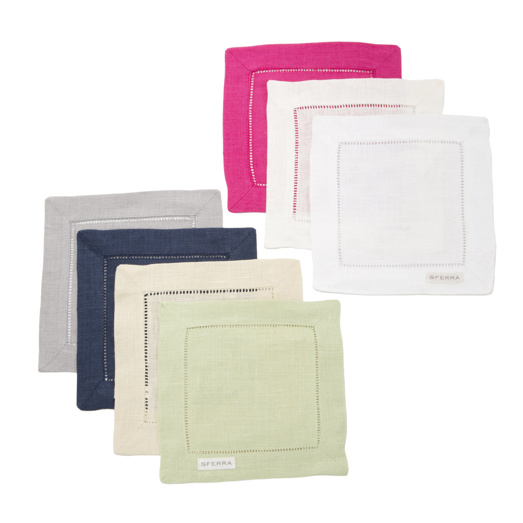 SFERRA Festival Pure Linen Cocktail Napkin & Reviews Wayfair