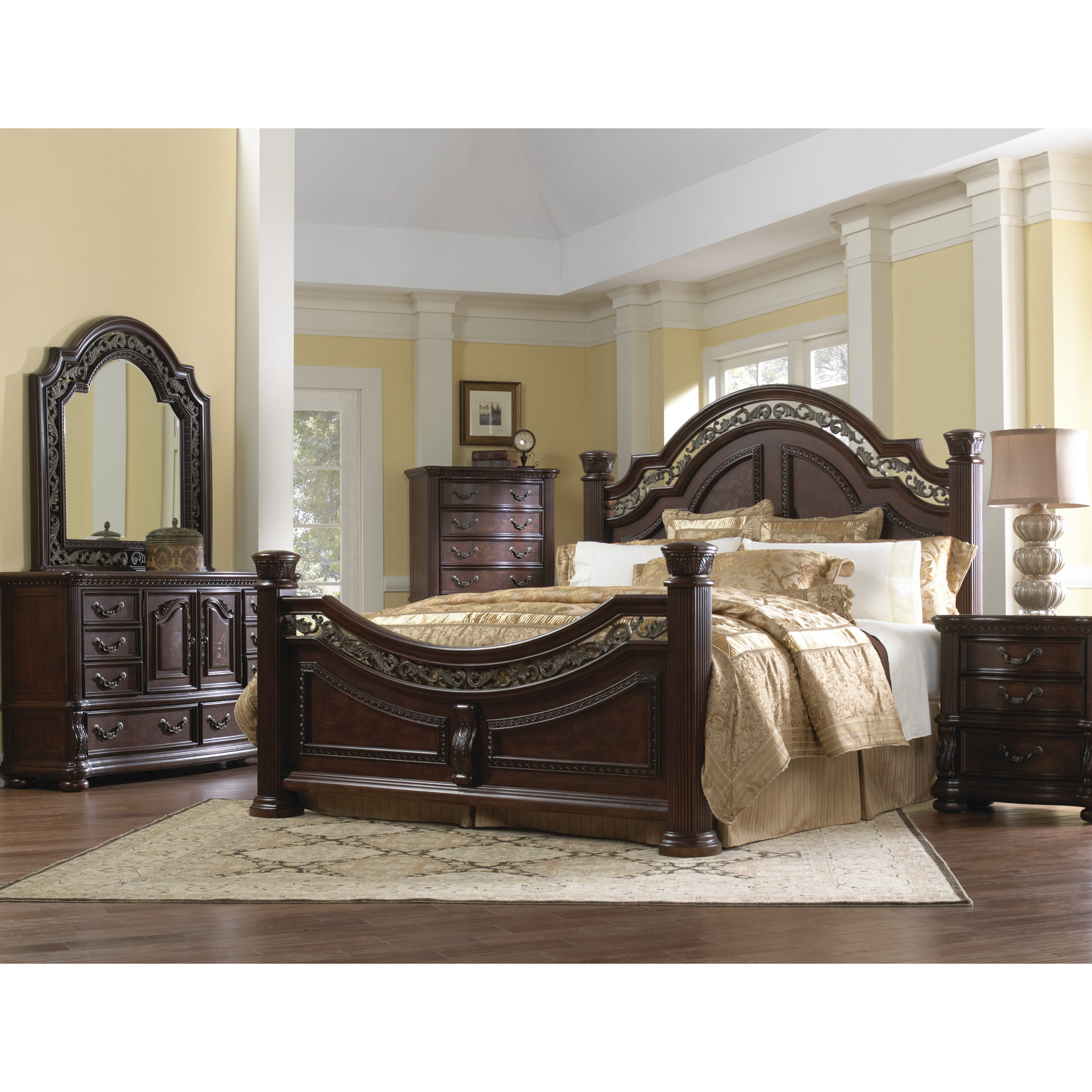 Samuel Lawrence San Marino Panel Bed & Reviews | Wayfair Samuel Lawrence San Marino Panel Bed & Reviews | Wayfair