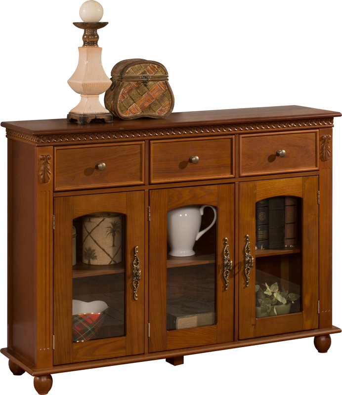 Astoria Grand Michigamme 3 Drawer 3 Door Accent Cabinet ...