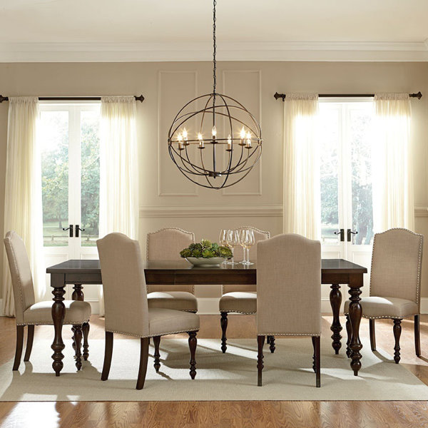 wholesale interiors baxton studio 7 piece dining set & reviews wholesale interiors baxton studio 7 piece dining set & reviews