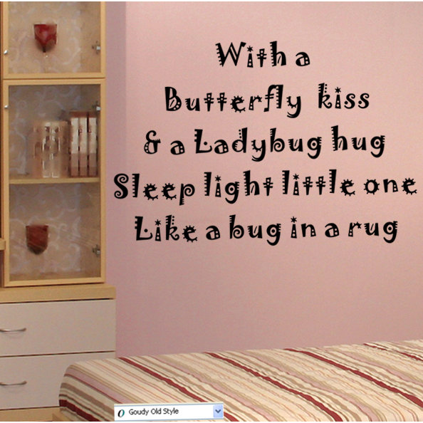 Pop Decors With a Butterfly Kiss Wall Decal Wayfair