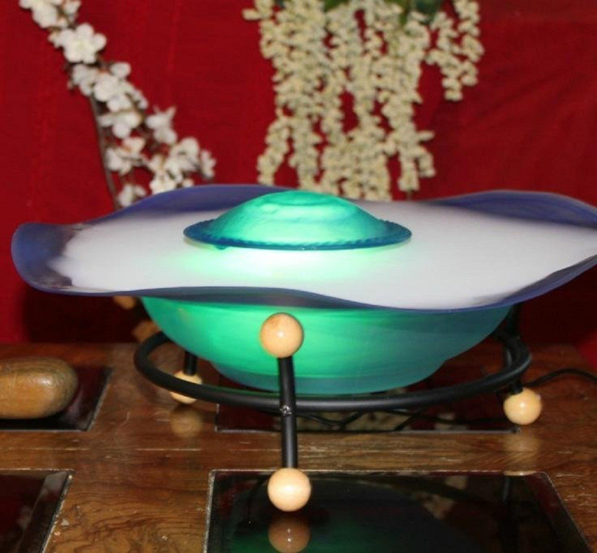 Canary Products Glass/Metal Canary Table Top Mist Fountain/Aroma