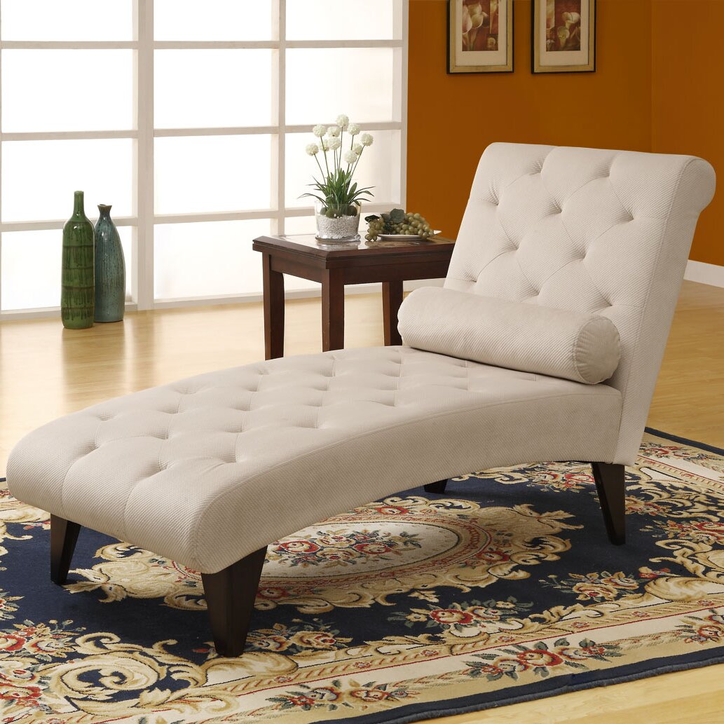 Monarch Specialties Inc. Velvet Chaise Lounge & Reviews Wayfair