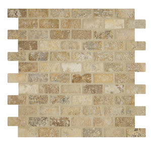 Mosaic Tile You Ll Love Wayfair Tumbled Tuscany Mesh Mounted 12 X Natural Stone Mosaic Tile