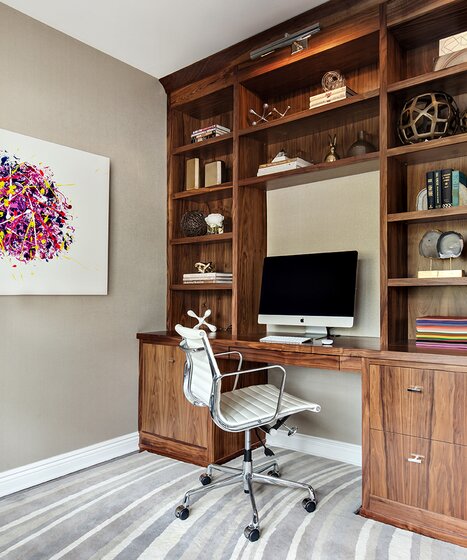 Mid Century Modern Office Design, Contemporary Office Design, Modern 