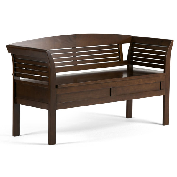 Simpli Home Arlington Wood Storage Entryway Bench & Reviews Wayfair