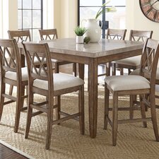 Counter Height Dining Sets You'll Love | Wayfair  Lewisville 9 Piece Counter Height Dining Set