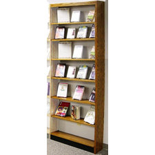 96 Inch Bookcase Wayfair Open Back Single Face Shelf 96 Standard Bookcase