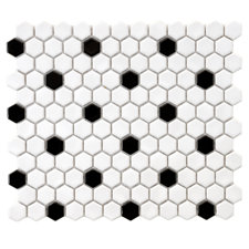 Octagon Floor Tile metro matte porcelain octagon tile white on white Retro 0875 X 0875 Hex Porcelain Mosaic Tile In White With Octagon Floor Tile bathroom flooring ideas comqt 500x500 Retro 0875 X 0875 Hex Porcelain Mosaic Tile In White With