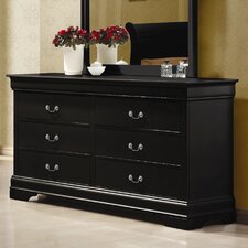 Black Dressers & Chest of Drawers You'll Love | Wayfair - Northampton 6 Drawer Dresser