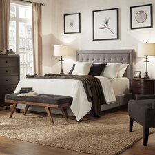  Woodside Upholstered Panel Bed  by Three Posts™ 