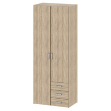  Settles 3 Drawer and 2 Door Armoire  by Varick Gallery® 