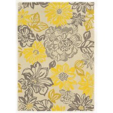 Gold & Yellow Rugs You'll Love | Wayfair - Askins Hand-Woven Grey/Yellow Area Rug