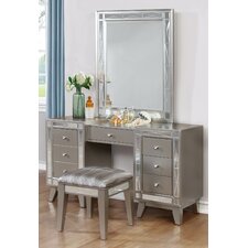 Bedroom & Makeup Vanities You'll Love | Wayfair Jaqueline Vanity Set