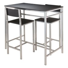 Pub Tables & Bistro Sets You'll Love | Wayfair - Howard 3 Piece Pub Table Set