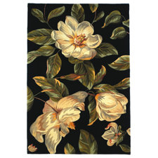 New Chic Las Cazuela Black Magnolia Area Rug