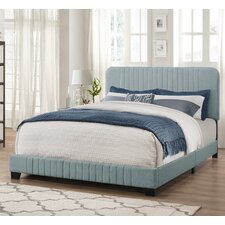  Delp Mid-Century All-in-One Upholstered Panel Bed  by Mercury Row® 