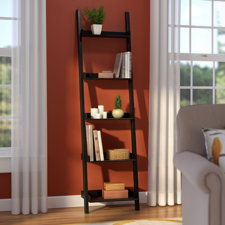 Bookcases You Ll Love Wayfair Saniyah 67 Leaning Bookcase