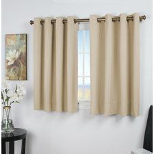 Short Curtains You'll Love | Wayfair - QUICK VIEW. Sallie Short Blackout Thermal Single Curtain Panel