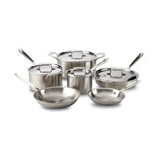  d5 Brushed Stainless Steel 10 Piece Cookware Set  by All-Clad 