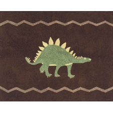Latest Style Dinosaur Land Brown Area Rug