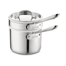  Stainless Steel 2-qt. Double Boiler Set with Lid  by All-Clad 