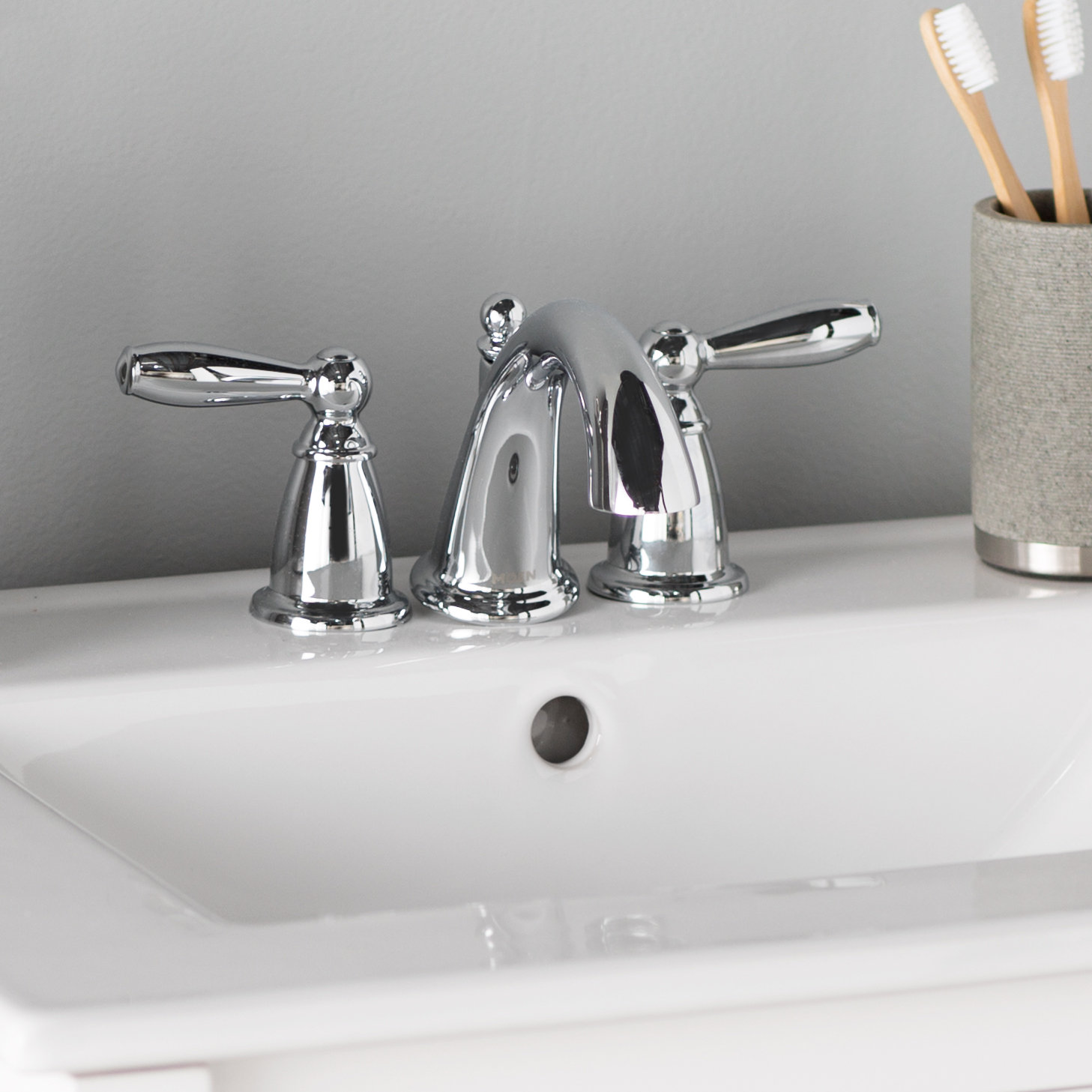 Moen 7185orb Brantford Kitchen Faucet Moen Oxby Spot Resist Brushed Nickel 2 Handle Widespread Watersense Bathroom Faucet Drain Included