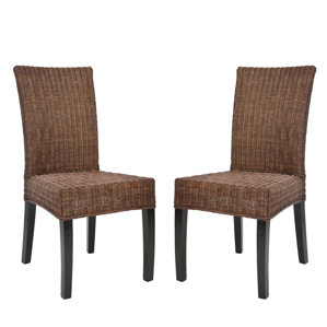 Wicker Rattan Dining Chairs Joss Main Mia Wicker Side Chair Set Of 2