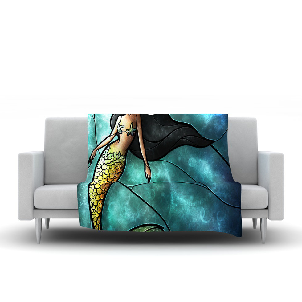 KESS InHouse Mermaid Throw Blanket & Reviews Wayfair