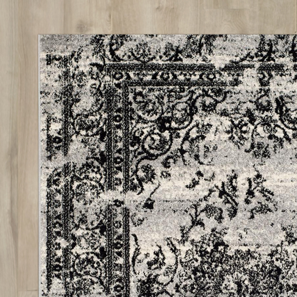Trent Austin Design Costa Mesa Silver/Black Area Rug & Reviews Wayfair.ca