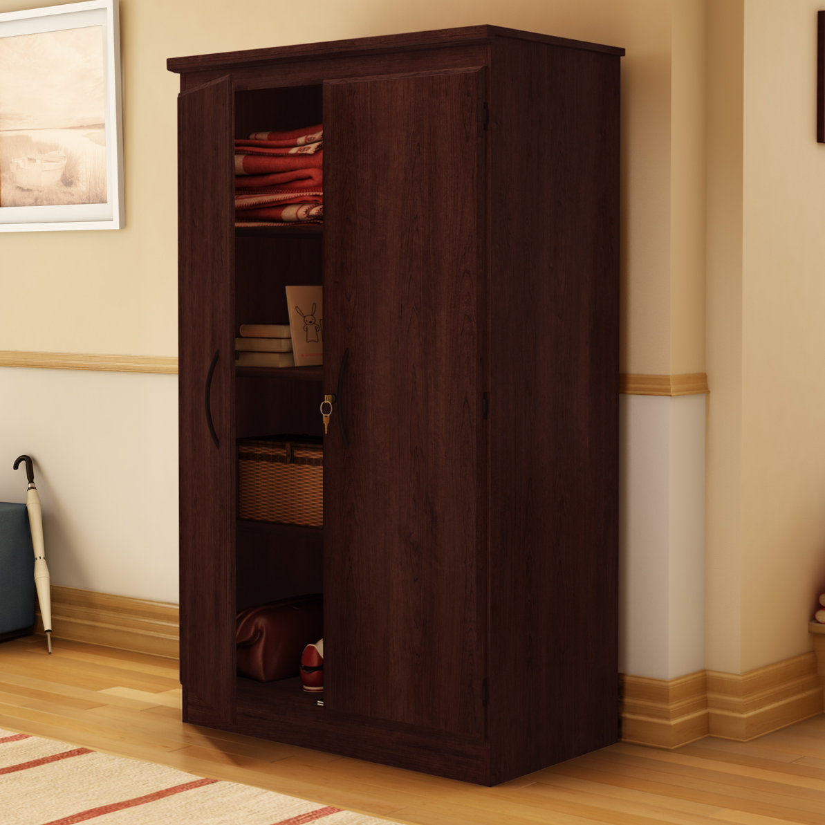 South Shore Traditional Jefferson 2 Door Storage Cabinet South Shore Traditional Jefferson 2 Door Storage Cabinet
