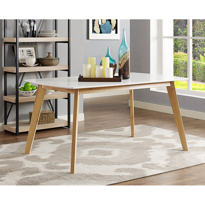 brayden studio broadus retro modern dining table & reviews | wayfair brayden studio broadus retro modern dining table & reviews | wayfair