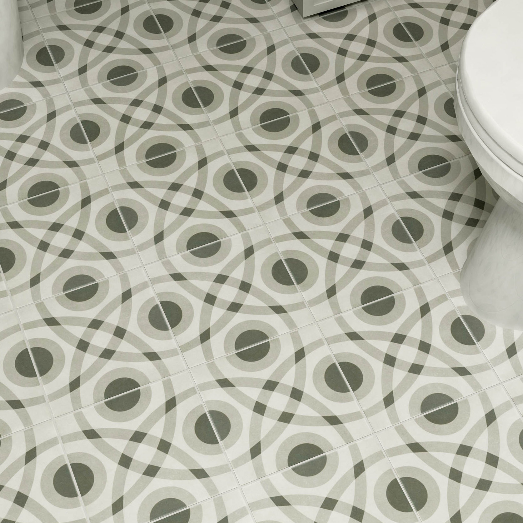 Forties 7.75" x 7.75" Ceramic Floor and Wall Tile in ...