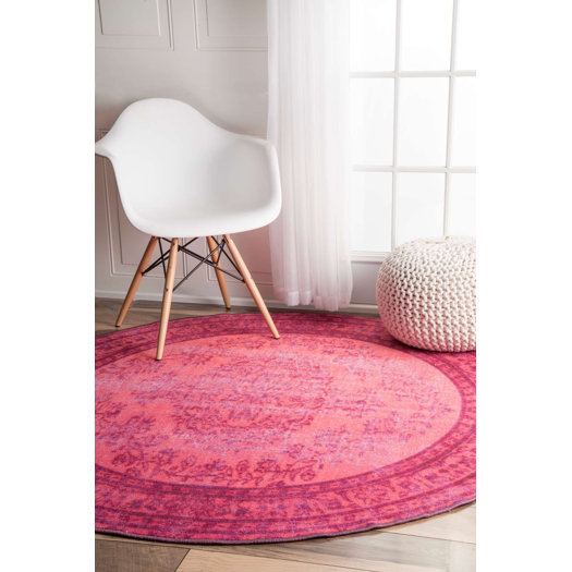 Remade Distressed Overdyed Pink Area Rug & Reviews AllModern