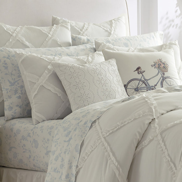 Adelina Ruffle Cotton Duvet Set by Laura Ashley Home