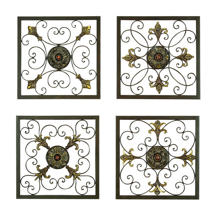 Metal Wall Plaque cole & grey 4 piece metal wall plaque décor set & reviews | wayfair Metal Wall Plaque cole & grey 4 piece metal wall plaque décor set & reviews | wayfair