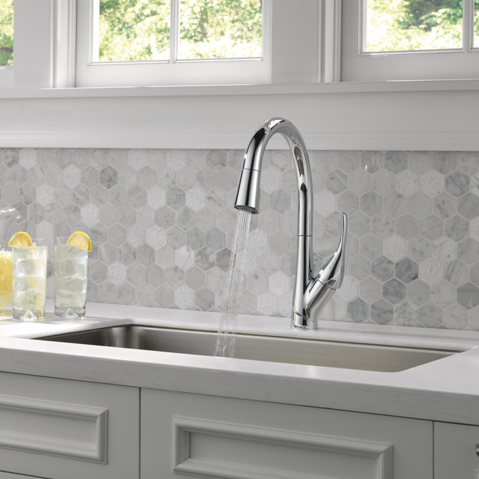 Delta Pull Down Kitchen Faucet delta esque single handle pull down kitchen faucet & reviews | wayfair Delta Pull Down Kitchen Faucet delta esque single handle pull down kitchen faucet & reviews | wayfair