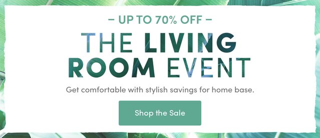 Save Up to 70% off The Living Room Event at Wayfair