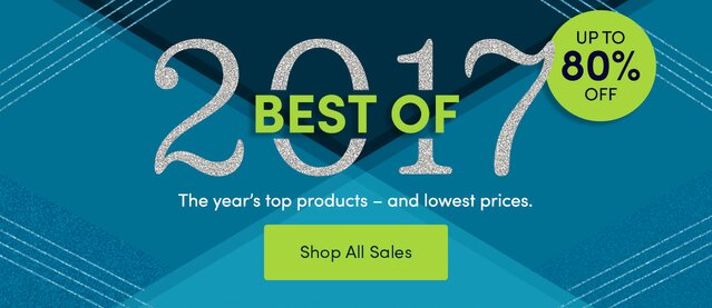 Save Up to 80% off Best of 2017 at Wayfair