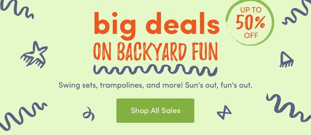 Save up to 50% off on Backyard Fun at Wayfair