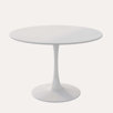 Table Mid-Century Dining Table Size: 31.49" W x 31.49" L, White