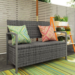 plastic storage bench
