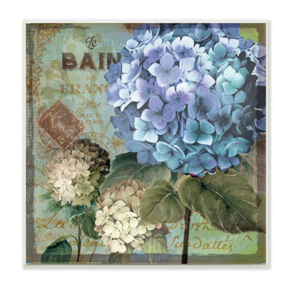Hydrangea Wall Art stupell industries 'colorful hydrangeas with antique french Hydrangea Wall Art stupell industries 'colorful hydrangeas with antique french