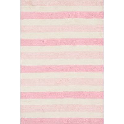 Loloi Rugs Lola Shag Handmade Pink/White Area Rug & Reviews | Wayfair