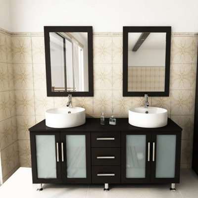 Kokols 24 Bathroom Vanity Set kokols 60" double bathroom vanity set with mirror & reviews | wayfair Kokols 24 Bathroom Vanity Set kokols 60" double bathroom vanity set with mirror & reviews | wayfair