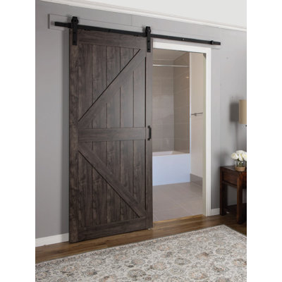 Interior Barn Door erias home designs continental mdf engineered wood 1 panel Interior Barn Door erias home designs continental mdf engineered wood 1 panel