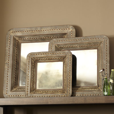 Wall Mirror Set Of 3 3-piece erin square wall mirror set & reviews | joss & main Wall Mirror Set Of 3 3-piece erin square wall mirror set & reviews | joss & main