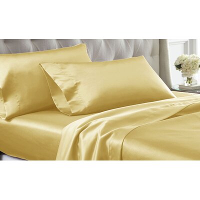 amrapur overseas 4 piece satin sheet se